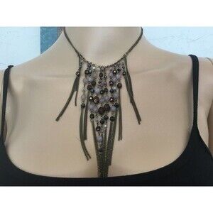 Vintage Necklace Multi Colored Beads